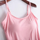 Women's Bra Camisole Tops with Built-in Bra