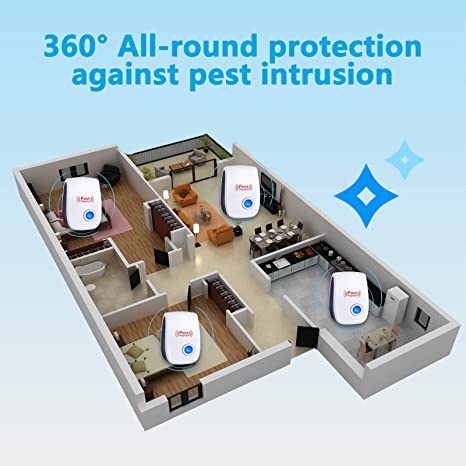 Ultrasonic Pest Repeller | US Plug Pest Control Device for Home