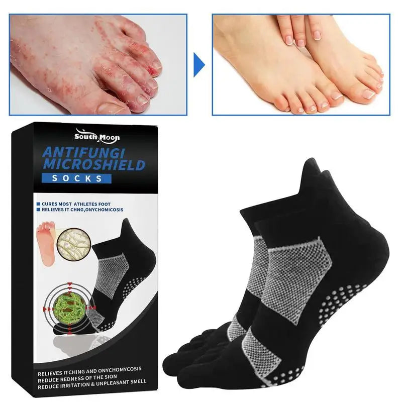 Breathable AntiFungi MicroShield Socks Comfortable Foot Support Ankle Compression Socks Achilles Tendonitis Brace For Women Men